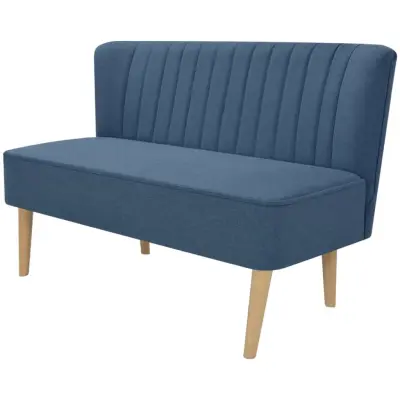 vidaXL Kavč iz blaga 117x55,5x77 cm moder