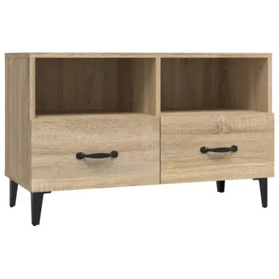 vidaXL TV omarica sonoma hrast 80x36x50 cm inženirski les
