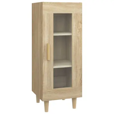 vidaXL Komoda sonoma hrast 34,5x34x90 cm inženirski les