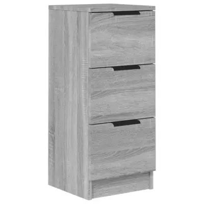 vidaXL Komoda siva sonoma 30x30x70 cm konstruiran les