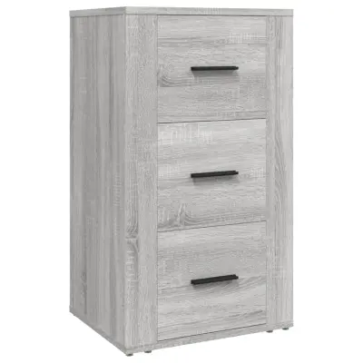 vidaXL Komoda siva sonoma 40x33x70 cm inženirski les