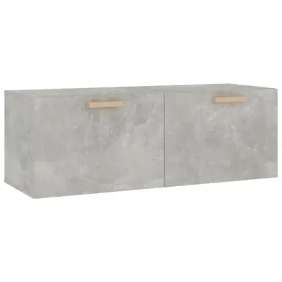 vidaXL Stenska omarica betonsko siva 100x36,5x35 cm inženirski les