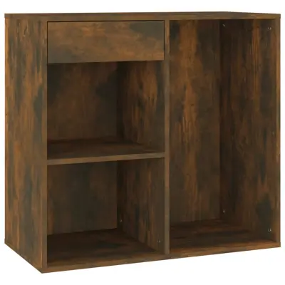 vidaXL Kozmetična omarica dimljen hrast 80x40x75 cm inženirski les