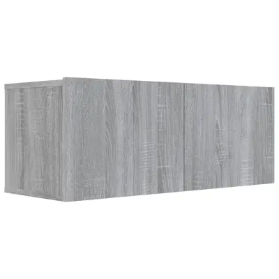 vidaXL TV omarica siva sonoma 80x30x30 cm inženirski les