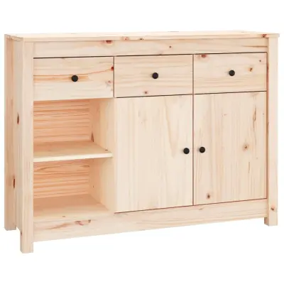 vidaXL Komoda 100x35x74 cm trdna borovina