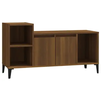vidaXL TV omarica rjav hrast 100x35x55 cm inženirski les