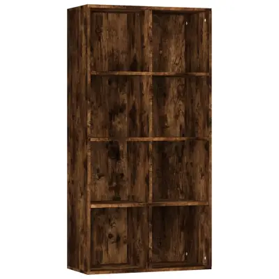 vidaXL Knjižna omara/komoda dimljen hrast 66x30x130 cm inženirski les