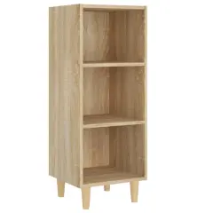 vidaXL Komoda sonoma hrast 34,5x32,5x90 cm konstruiran les