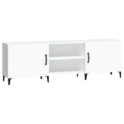 vidaXL TV omarica bela 150x30x50 cm inženirski les