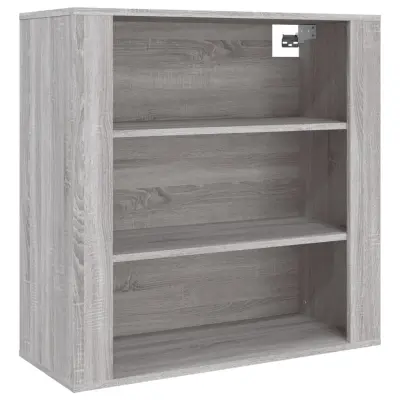 vidaXL Stenska omarica siva sonoma 80x33x80 cm inženirski les
