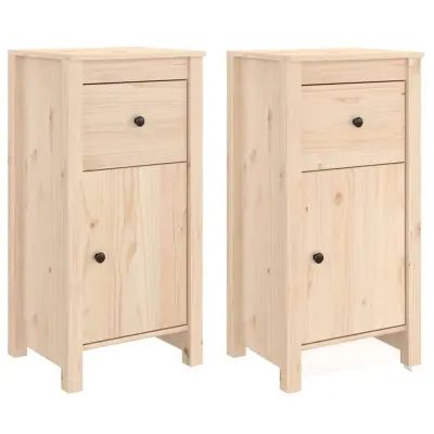 vidaXL Komoda 2 kosa 40x35x80 cm trdna borovina