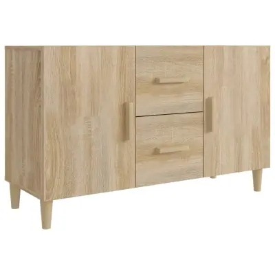 vidaXL Komoda sonoma hrast 100x36x60 cm inženirski les