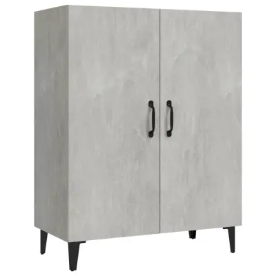 vidaXL Komoda betonsko siva 70x34x90 cm konstruiran les