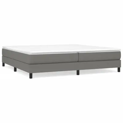vidaXL Posteljni okvir brez vzmetnice temno siv 200x200 cm blago