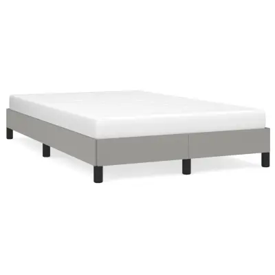 vidaXL Posteljni okvir brez vzmetnice svetlo siv 120x200 cm blago