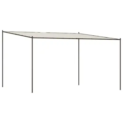 vidaXL Paviljon bel 4x4 m 180 g/m² blago in jeklo