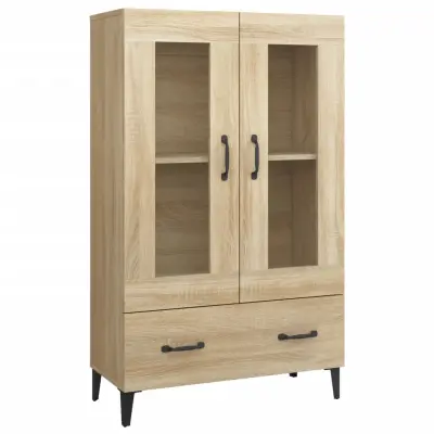 vidaXL Visoka omarica sonoma hrast 70x31x115 cm inženirski les