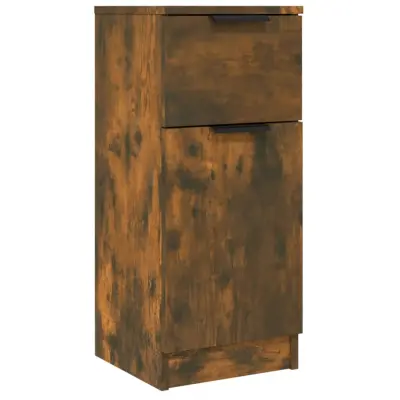 vidaXL Komoda dimljeni hrast 30x30x70 cm konstruiran les