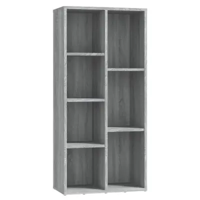 vidaXL Knjižna omara siva sonoma 50x25x106 cm
