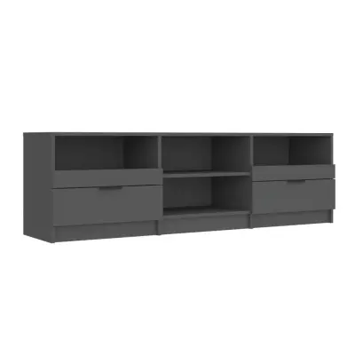 vidaXL TV omarica črna 150x33,5x45 cm konstruiran les