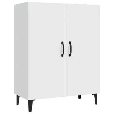 vidaXL Komoda bela 70x34x90 cm konstruiran les