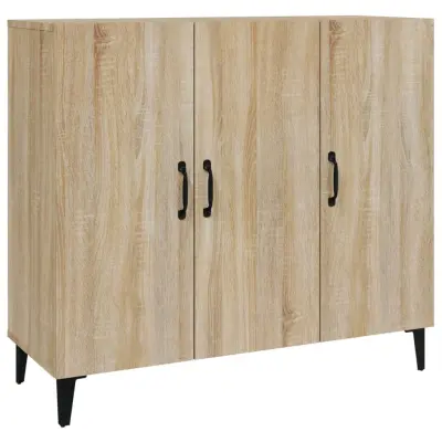 vidaXL Komoda sonoma hrast 90x34x80 cm konstruiran les