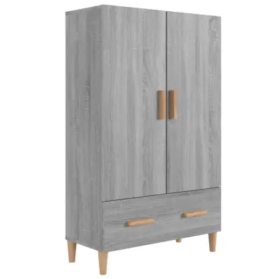 vidaXL Visoka omarica siva sonoma 70x31x115 cm inženirski les