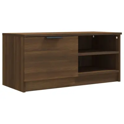 vidaXL TV omarica rjavi hrast 80x35x36,5 cm konstruiran les