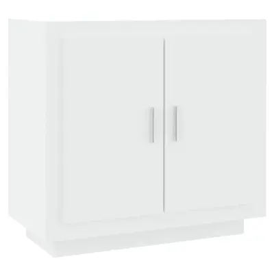 vidaXL Komoda bela 80x40x75 cm konstruiran les