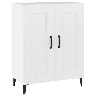 vidaXL Komoda bela 69,5x34x90 cm konstruiran les