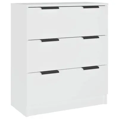vidaXL Komoda bela 60x30x70 cm konstruiran les