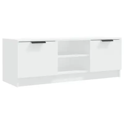 vidaXL TV omarica bela 102x35x36,5 cm inženirski les