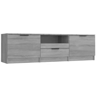 vidaXL TV omarica siva sonoma 140x35x40 cm konstruiran les