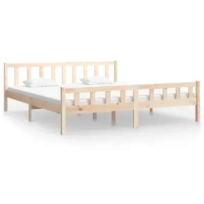 vidaXL Posteljni okvir trden les 160x200 cm