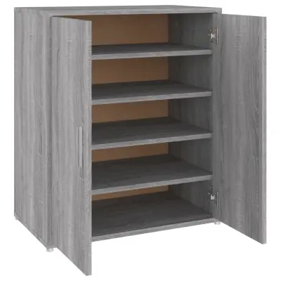 vidaXL Omarica za čevlje siva sonoma 60x35x70 cm konstruiran les