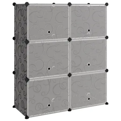 vidaXL Stojalo za čevlje črno 84,5x31x93,5 cm PP