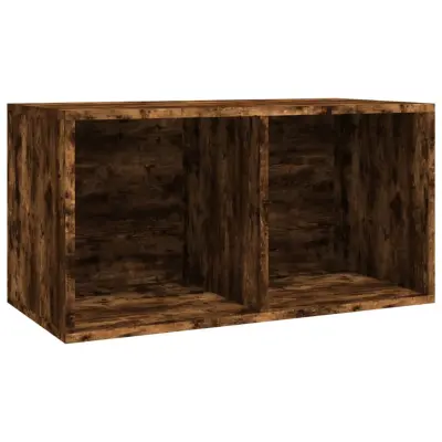 vidaXL Škatla za shranjevanje plošč dim. hrast 71x34x36cm konst. les