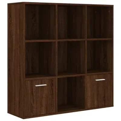 vidaXL Knjižna omara rjav hrast 98x30x98 cm