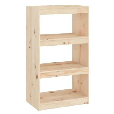 vidaXL Knjižna omara/pregrada 60x30x103,5 cm trdna borovina