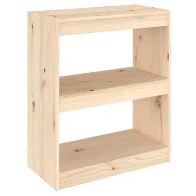 vidaXL Knjižna omara/pregrada 60x30x71,5 cm trdna borovina
