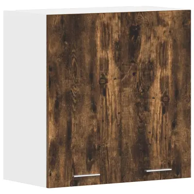 vidaXL Viseča omarica “Lyon” dimljeni hrast 60x31x60cm konstruiran les