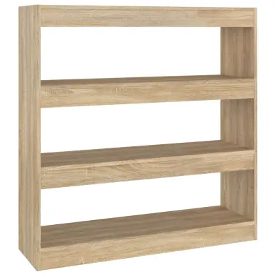 vidaXL Knjižna omara/pregrada sonoma hrast 100x30x103 cm