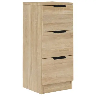 vidaXL Komoda sonoma hrast 30x30x70 cm konstruiran les