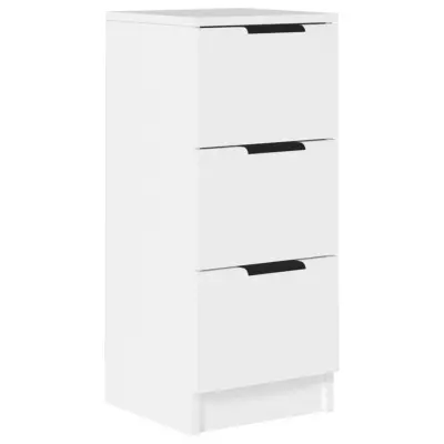 vidaXL Komoda bela 30x30x70 cm konstruiran les