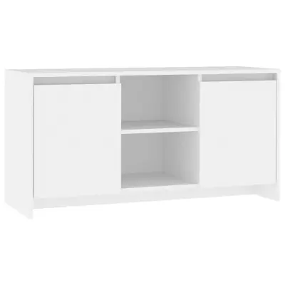 vidaXL TV omarica bela 102x37,5x52,5 cm iverna plošča