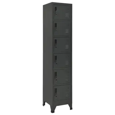 vidaXL Omara s ključavnico antracitna 38x40x180 cm jeklo