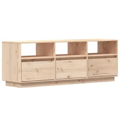 vidaXL TV omarica 140x37x50 cm trdna borovina