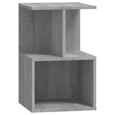 vidaXL Nočna omarica siva sonoma 35x35x55 cm konstruiran les