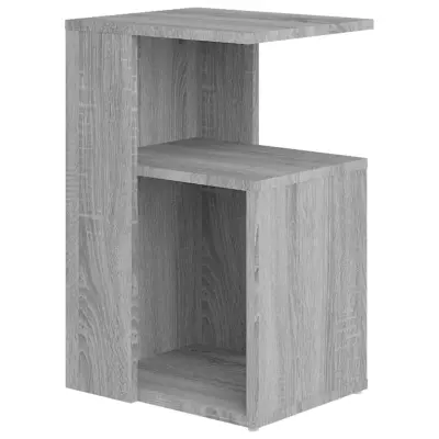 vidaXL Stranska mizica siva sonoma 36x30x56 cm konstruiran les