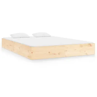 vidaXL Posteljni okvir trden les 150x200 cm